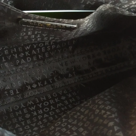 Kate Spade Haven Lane Ramey Leather Black Glitter Stripe Crossbody Bag NWT - Picture 7 of 15